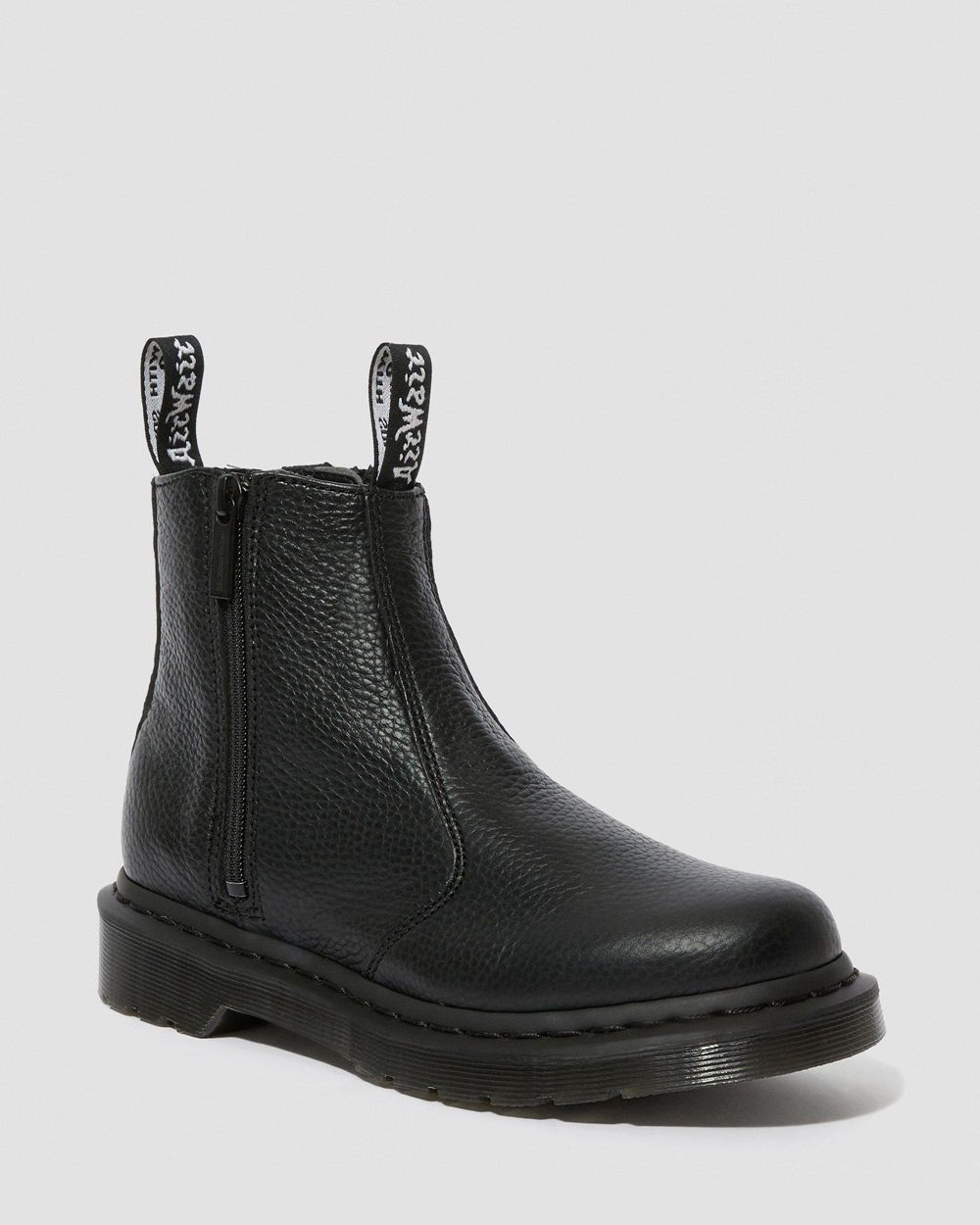 Dr Martens 2976 Kožené Zipper Chelsea Boots Damske ( Čierne ) SK 708-WSMHTC